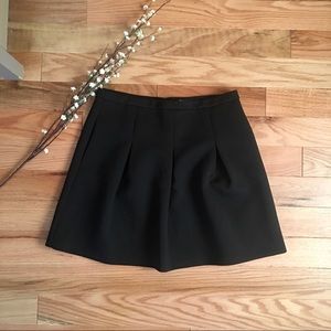 Madewell Black Skater Mini Skirt